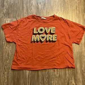 Altar’d State Love More cropped graphic tee